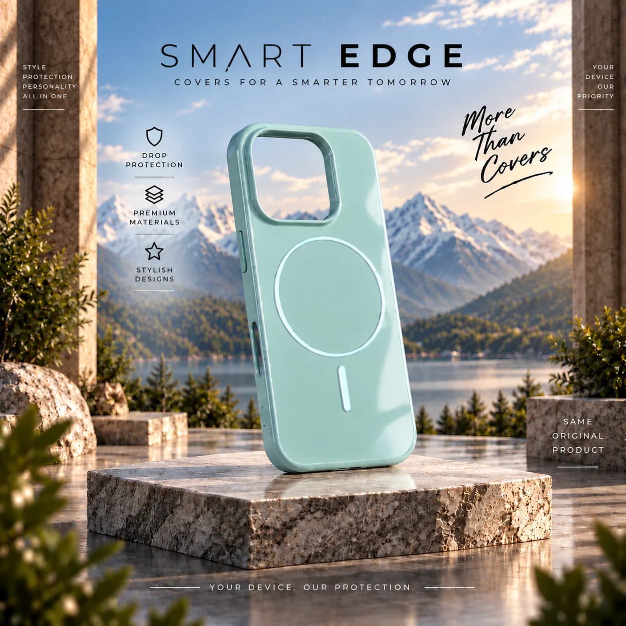 Smart Edge Premium Color Case — Mint Green